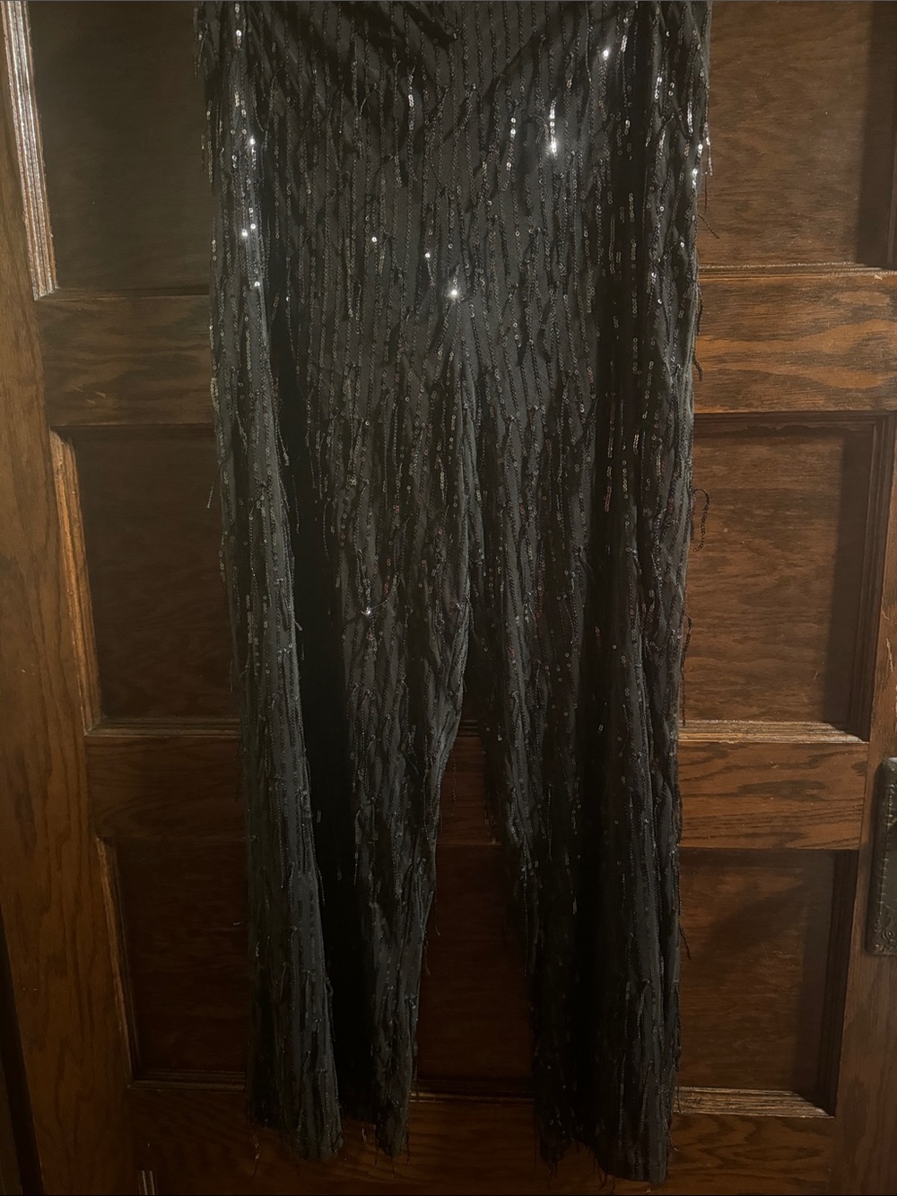 Nannette Black Beaded Fringe Evening Pants
